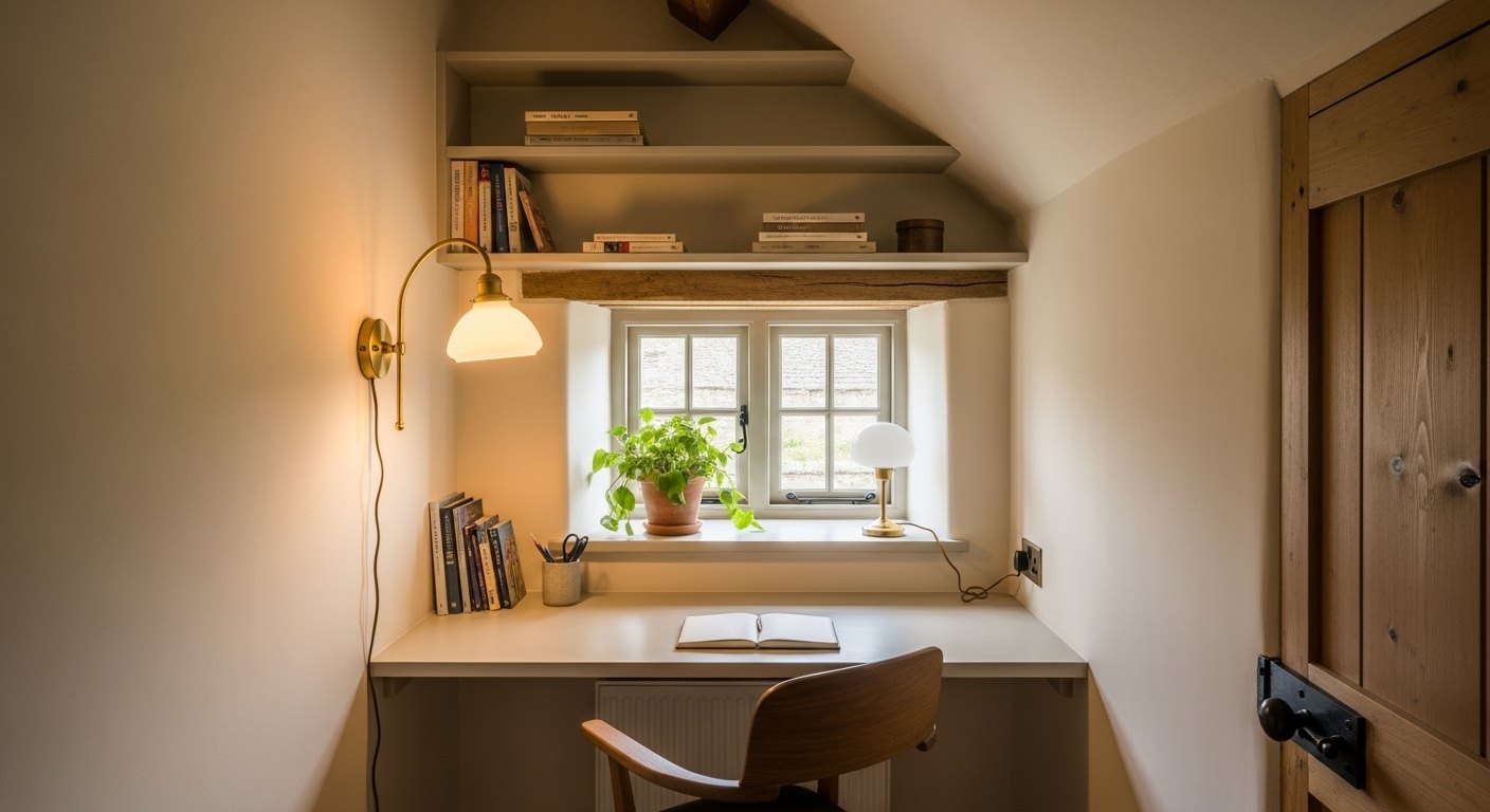 The Box Room Turned Cottage Study