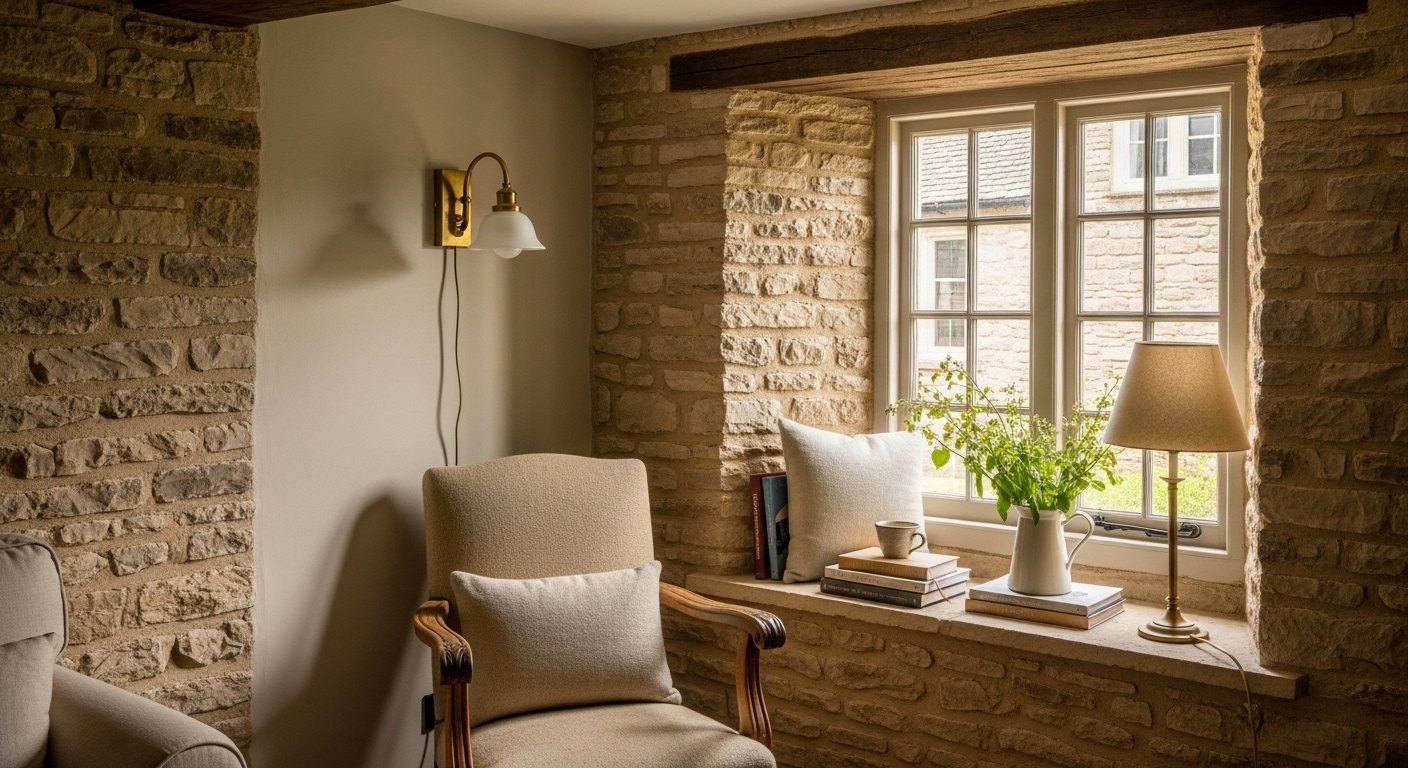 The Reading Chair by the Deep-Set Window