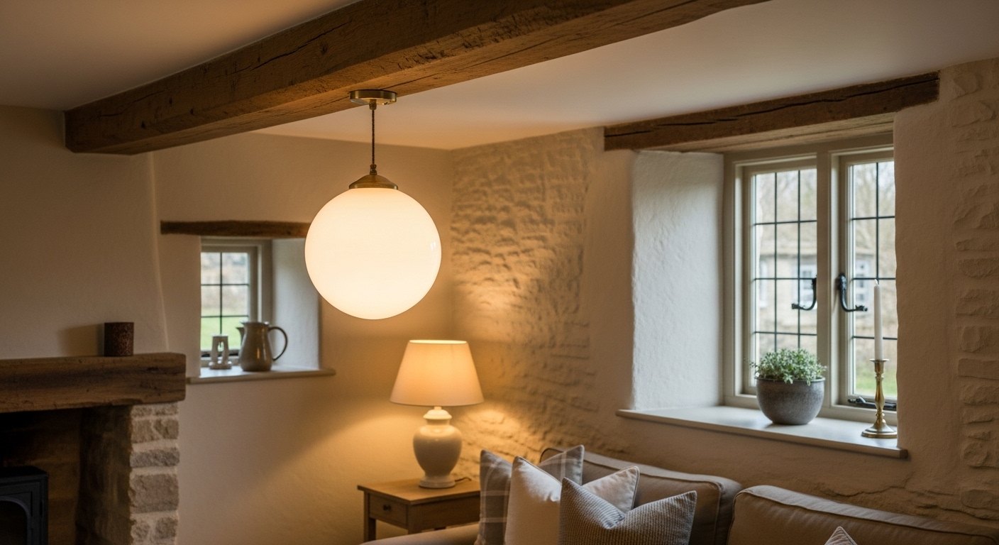 Milk Glass: The Softest Light for an Old Cottage